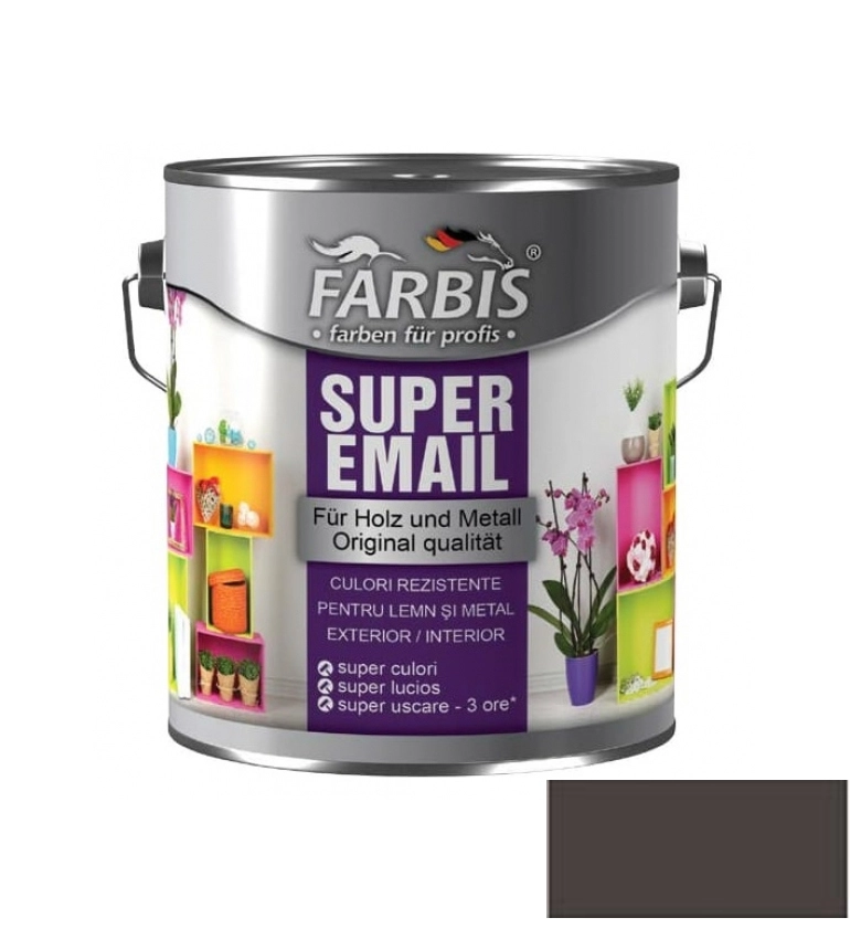 Эмаль Farbis super 0.7л шоколад