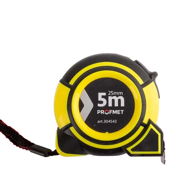 Рулетка в двухкомпонентном корпусе Profmet 5м x 25мм 304543 