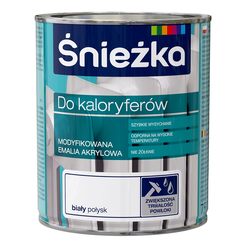 Акриловая краска Sniezka для радиатора 0.75l