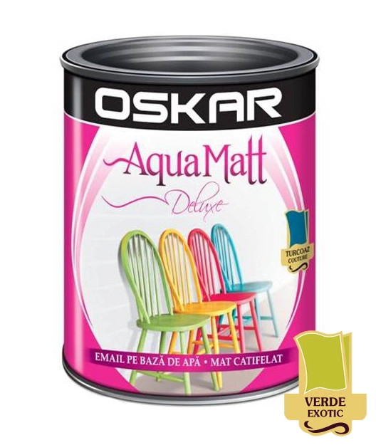 Эмаль Oskar Aqua Matt 0.6л экзотический зеленый