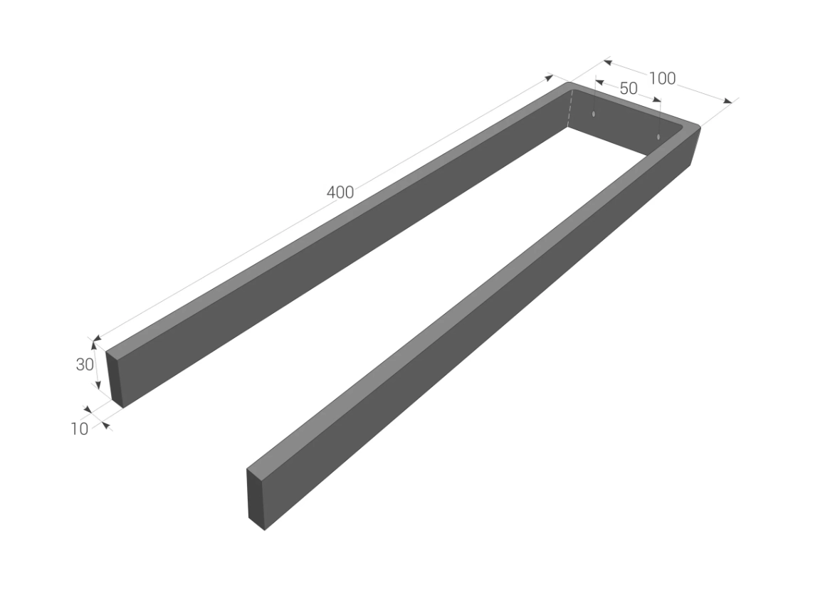 Suport pentru prosoape Daske Duet DT/TR-1611 gri