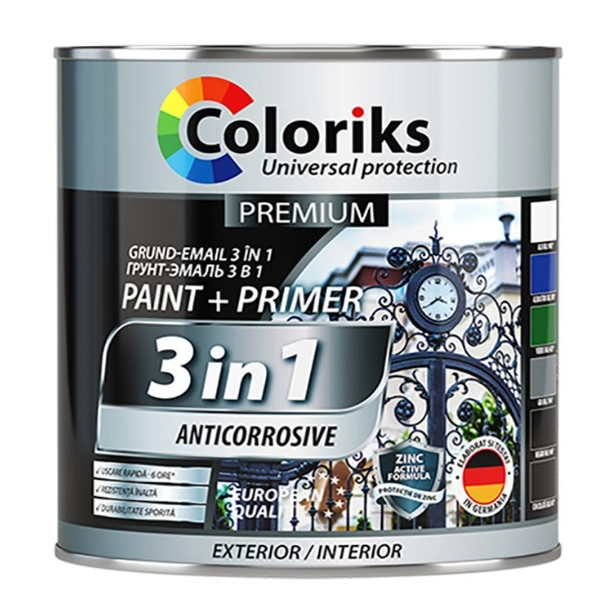 Грунтовка-эмаль Premium Coloriks 3in1 2.7л вишневый 3005